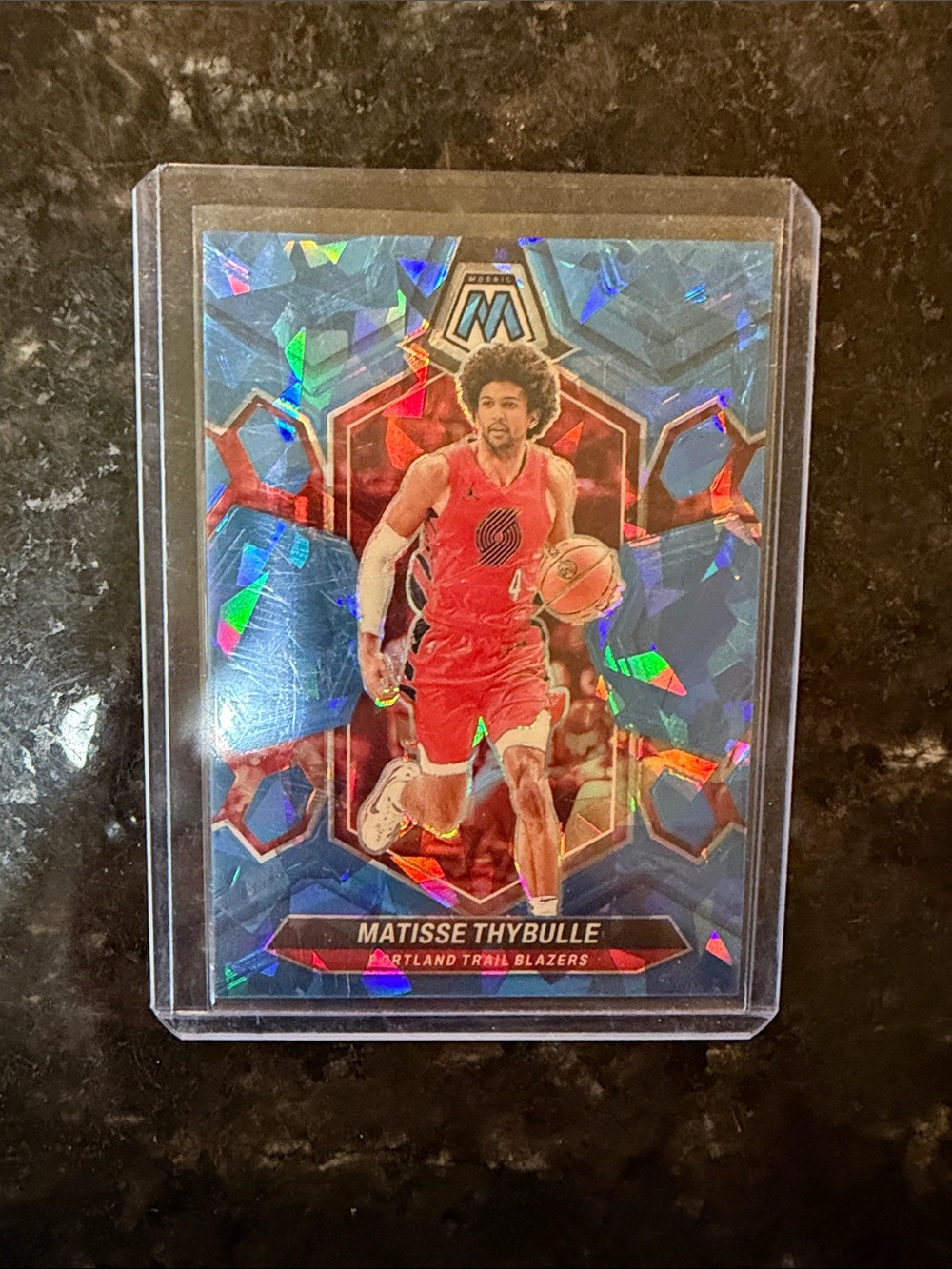 Matisse Thybulle Prizm Mosaic Basketball Card - Red Jersey